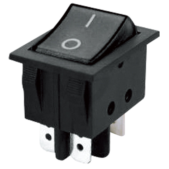 Přepínač kolébkový  2pol./4pin (ON)-OFF 250V/15A 