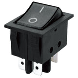 Přepínač kolébkový  2pol./4pin (ON)-OFF 250V/15A 