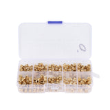 Sada mosazných závitových vložek M3 a M4 pro 3D tisk a plasty – 170 ks, mosazné zatavovací matice