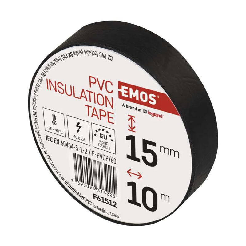 Páska izolační PVC 15mm/10m černá EMOS 1ks