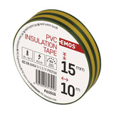 Páska izolační PVC 15mm/10m zelenožlutá EMOS 1ks