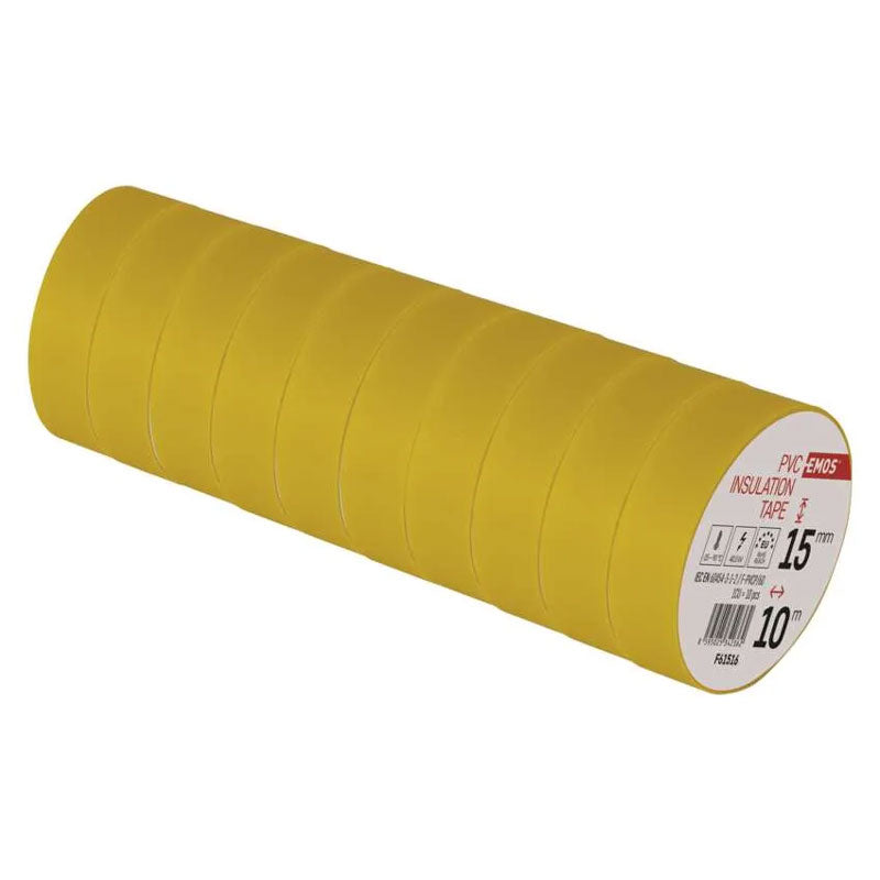 Páska izolační PVC 15mm/10m žlutá EMOS 1ks