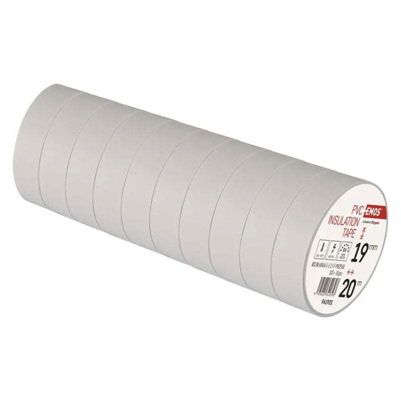 Páska izolační PVC 19mm/20m bílá EMOS 1ks