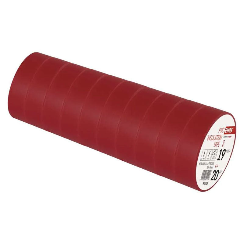 Páska izolační PVC 19mm/20m červená EMOS 1ks
