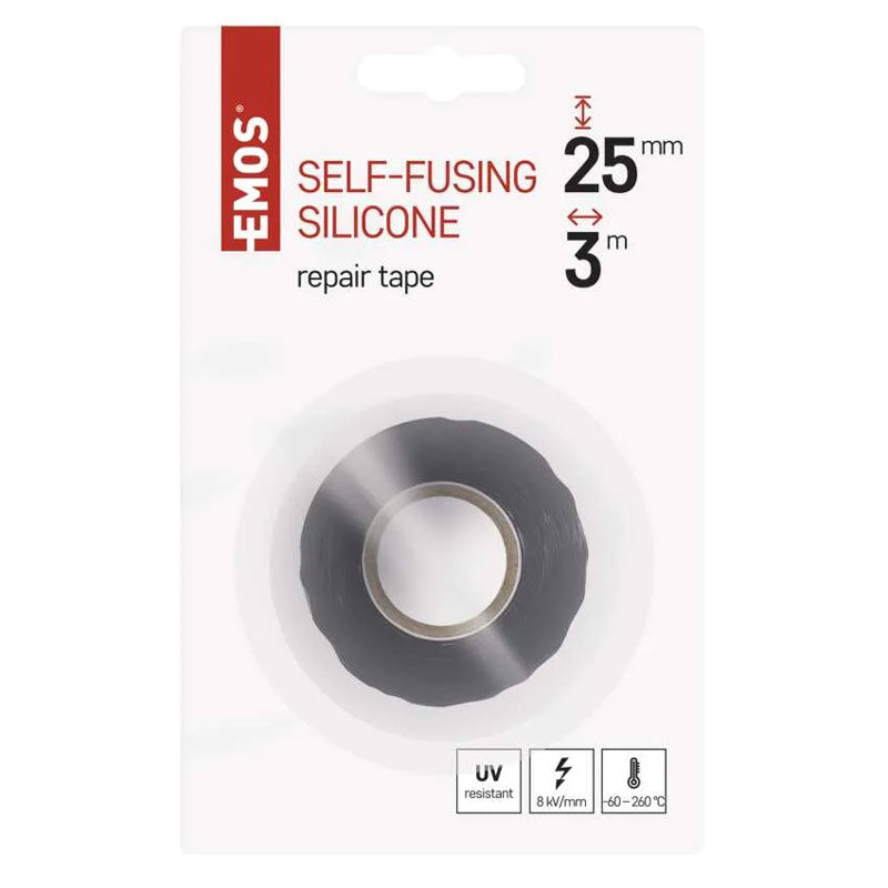 Páska vulkanizační silikonová 25mm/3m černá EMOS F52503