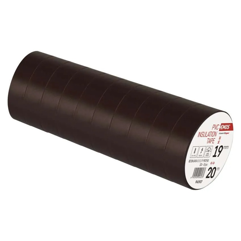 Páska izolační PVC 19mm/20m hnědá EMOS 1ks