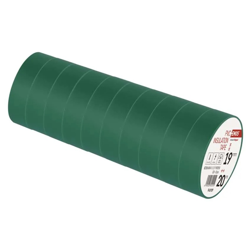 Páska izolační PVC 19mm/20m zelená EMOS 1ks