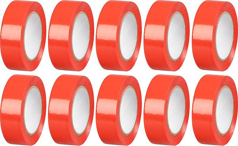 Páska izolační PVC 19mm/10m červená STREND PRO 2173180 10ks