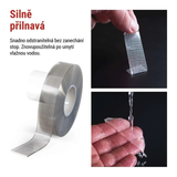 Páska oboustranná NANOGRID 19mm/ 3m transparentní EMOS F6301