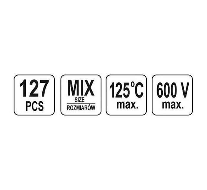 Bužírka smršťovací sada 127ks