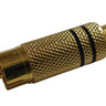 Konektor CINCH kabel kov zlatý černý