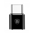 Adaptér microUSB na USB-C BASEUS CAMOTG-01 Black