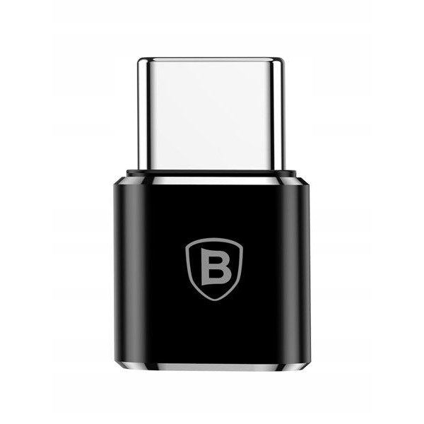 Adaptér microUSB na USB-C BASEUS CAMOTG-01 Black