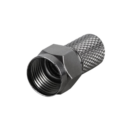 Konektor F HQ 7.2mm gum. kroužek, černý