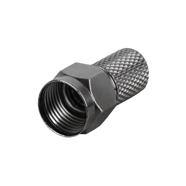 Konektor F HQ 7.2mm gum. kroužek, černý