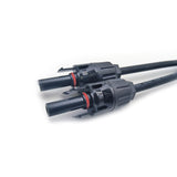 Konektor pro solární panely MC4 GETI rozbočovací 1x konektor 2x zdířka 30cm