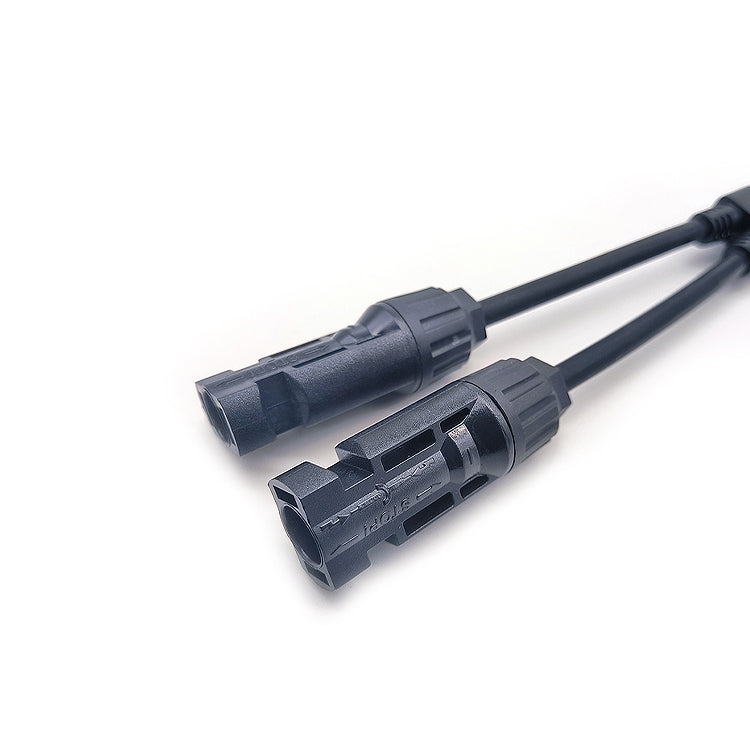 Konektor pro solární panely MC4 GETI rozbočovací 1x zdířka 2x konektor 30cm