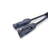 Konektor pro solární panely MC4 GETI rozbočovací 1x zdířka 2x konektor 30cm