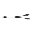 Konektor pro solární panely MC4 GETI rozbočovací 1x zdířka 2x konektor 30cm