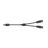 Konektor pro solární panely MC4 GETI rozbočovací 1x zdířka 2x konektor 30cm