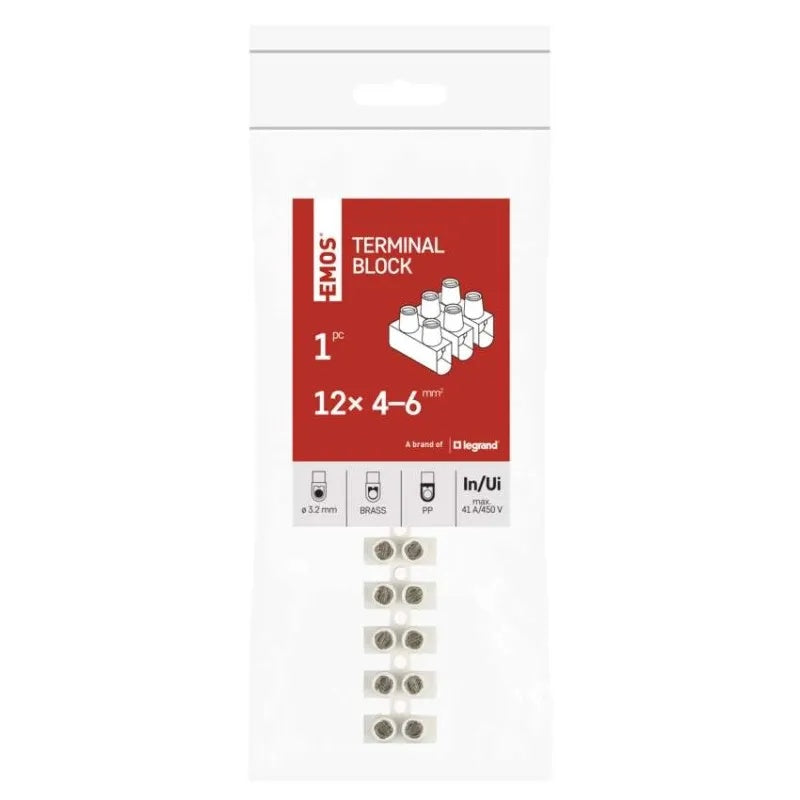 Svorkovnice EMOS A4102 12× 4–6mm2