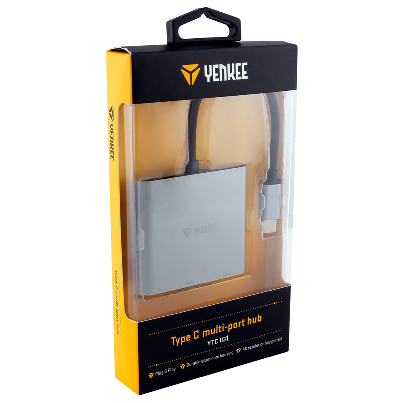 Adaptér YENKEE YTC 031 USB C na HDMI, USB,C,A