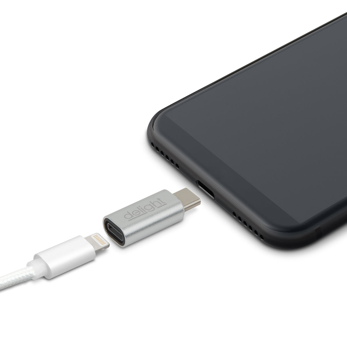 Adaptér Lightning na USB-C DELIGHT 55448B