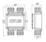 Spojka kabelová GCC007  450V, 4x5-9mm, IP68 H2/2