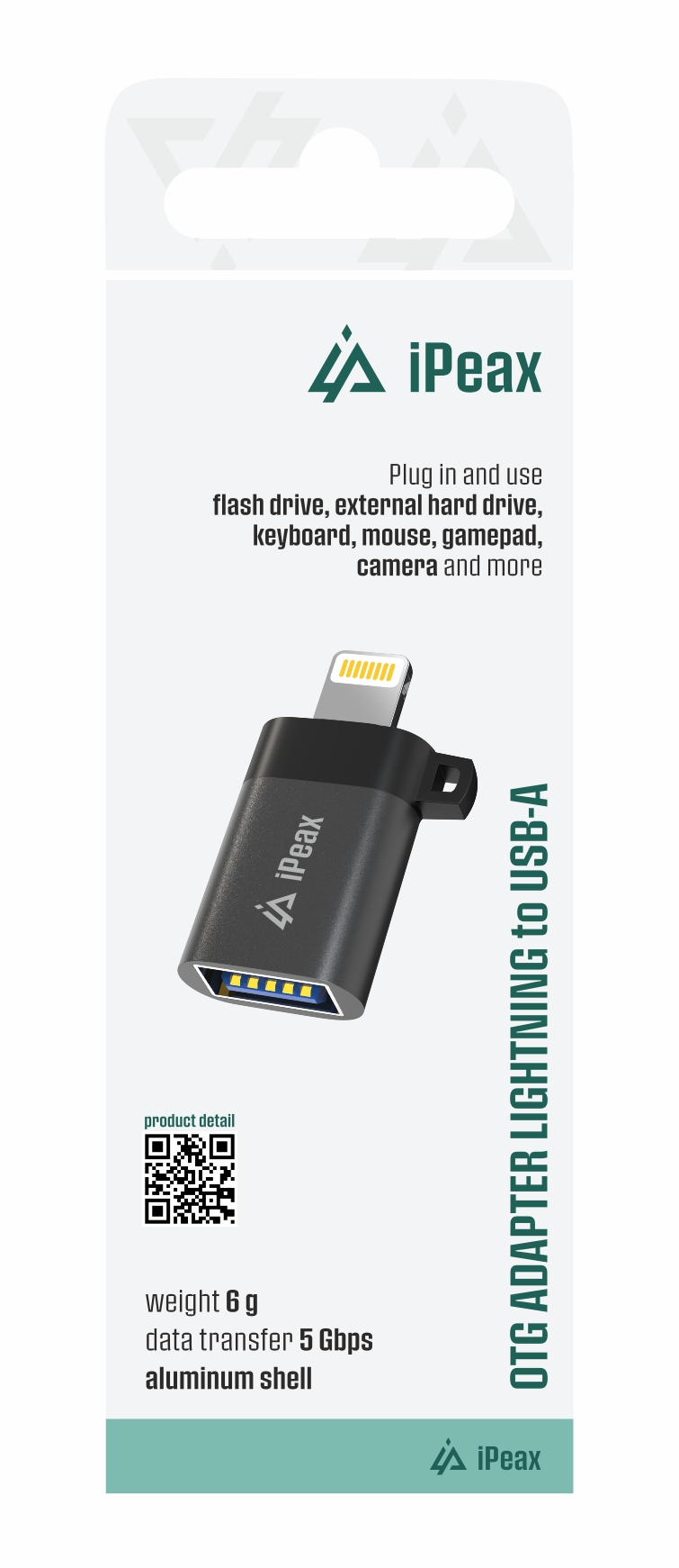 Adaptér iPEAX 90010142 USB/Lightning OTG
