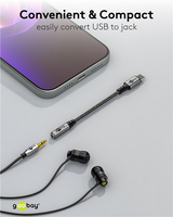 Adaptér GOOBAY 74056 USB-C/JACK 3,5mm (pro poslech hudby)