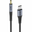Adaptér iPEAX 90010139 USB-C / JACK 3,5mm (pro poslech hudby) Black