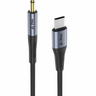Adaptér iPEAX 90010139 USB-C / JACK 3,5mm (pro poslech hudby) Black