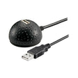 Kabel USB 2.0 GOOBAY prodlužovací s podstavcem na stůl, černý