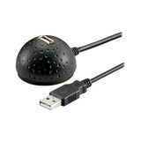 Kabel USB 2.0 GOOBAY prodlužovací s podstavcem na stůl, černý