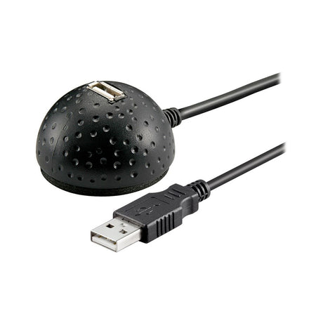 Kabel USB 2.0 GOOBAY prodlužovací s podstavcem na stůl, černý
