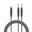 Kabel Jack 3,5mm konektor/2x Jack 6,35mm konektor 3m NEDIS COTH23200GY30