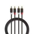Kabel 2x Cinch konektor/2x Cinch konektor 3m NEDIS CABW24200AT30