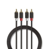 Kabel 2x Cinch konektor/2x Cinch konektor 3m NEDIS CABW24200AT30