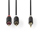 Kabel Jack 3,5mm stereo/2x Cinch 5m NEDIS CABW22200AT50
