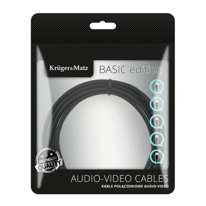 Kabel KRUGER & MATZ KM1203 Basic HDMI 4K 1m