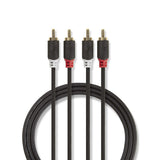 Kabel 2x Cinch konektor/2x Cinch konektor 5m NEDIS CABW24200AT50