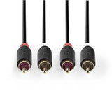 Kabel 2x Cinch konektor/2x Cinch konektor 5m NEDIS CABW24200AT50