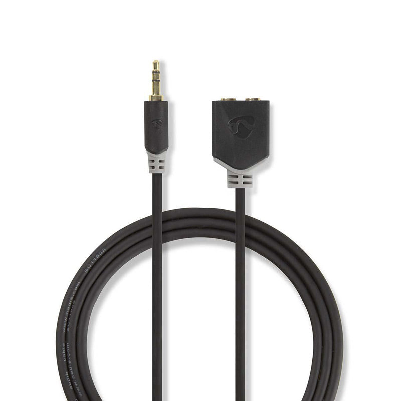 Kabel Jack 3,5mm konektor/Jack 3,5mm konektor 0,2m NEDIS CABW22100AT02