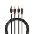 Kabel 2x Cinch konektor/2x Cinch konektor 2m NEDIS CABW24200AT20