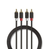 Kabel 2x Cinch konektor/2x Cinch konektor 2m NEDIS CABW24200AT20