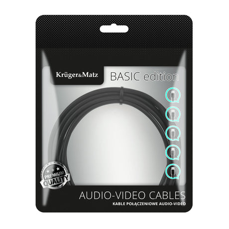Kabel Jack 3,5mm konektor/Jack 3,5mm konektor 3m KRUGER & MATZ KM1228 Basic