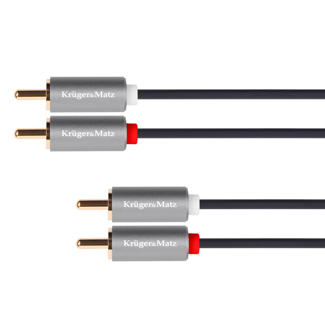 Kabel 2x Cinch konektor/2x Cinch konektor 5m KRUGER & MATZ KM1212 Basic