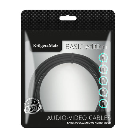 Kabel 2x Cinch konektor/2x Cinch konektor 1m KRUGER & MATZ KM1213 Basic