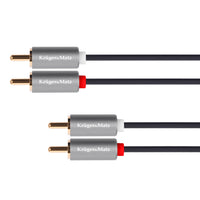 Kabel 2x Cinch konektor/2x Cinch konektor 1,8m KRUGER & MATZ KM1209 Basic