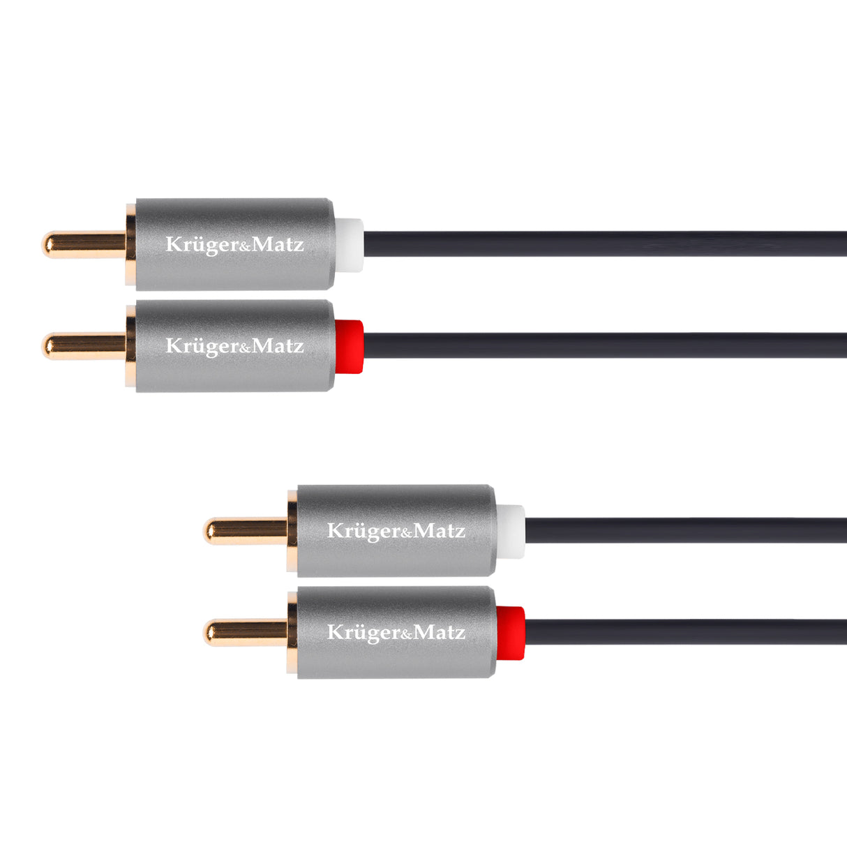 Kabel 2x Cinch konektor/2x Cinch konektor 1,8m KRUGER & MATZ KM1209 Basic